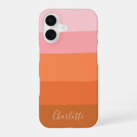 Warmer Sunset-Pink-Terrakotta-Personalisierter Nam
