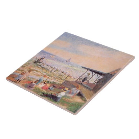 Warmer Tag am Strand Fliese (Seite)