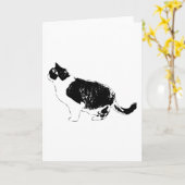 Warmer Umriss, sanfter Gedanke Karte (Gelbe Blume)