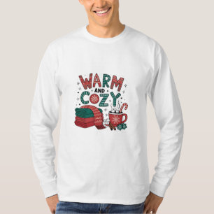 Warmer und gemütlicher Weihnachts-Heißer Kakao Xma T-Shirt