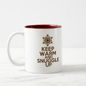 Warmer und Snuggle Coffee Cup behalten Zweifarbige Tasse (Links)
