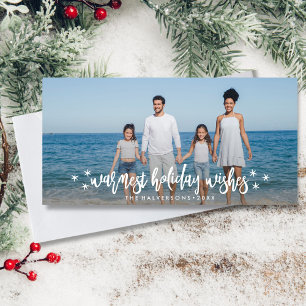 Warmer Urlaub wünscht Weihnachten oder Neues Jahr 