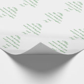 Warmer Urlaub wünscht Weihnachtsbotschaft Geschenkpapier (Ecke)
