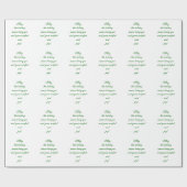 Warmer Urlaub wünscht Weihnachtsbotschaft Geschenkpapier (Flach)