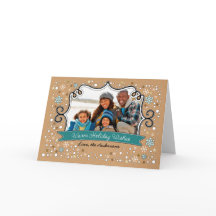 Warmer Urlaub wünscht. Weihnachtsfotokarten