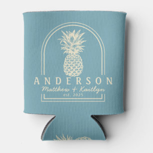 Warmer Wasser-Nachmittag-Ananas-Hochzeitsbogen & N Dosenkühler