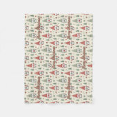Warmer Weihnachts-Gnom-Muster-Fleece-Decke Fleecedecke (Vorderseite)