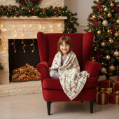 Warmer Weihnachts-Gnom-Muster-Fleece-Decke Fleecedecke