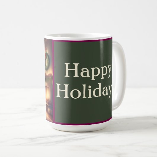 Warmer Weihnachtsbaum Kaffeetasse (VorderseiteRechts)