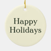 Warmer Weihnachtsbaum Keramik Ornament (Hinten)