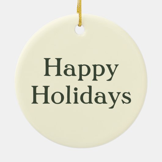 Warmer Weihnachtsbaum Keramik Ornament (Hinten)