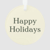 Warmer Weihnachtsbaum Ornament (Rückseite)