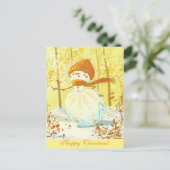 Warmer Winter Feiertagspostkarte (Stehend Vorderseite)