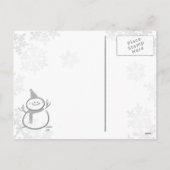 Warmer Winter Feiertagspostkarte (Rückseite)