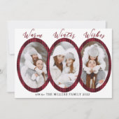 Warmer Winter wünscht 3 Fotomaterial Feiertagskarte (Vorderseite)