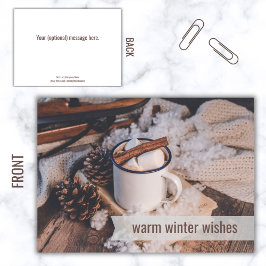 Warmer Winter wünscht Business Happy Holidays Kart Karte