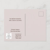 Warmer Winter wünscht Geschäftsfreude Feiertagspostkarte (Rückseite)