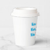 Warmer Winter wünscht Papiertasse Pappbecher (Rechts)