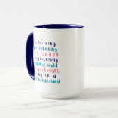 Warmer Wonderland Tropical Typografy Weihnachten Tasse (Vorderseite Links)