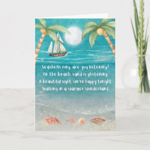 Wärmerer Wunderland Tropischer Strand Weihnachten