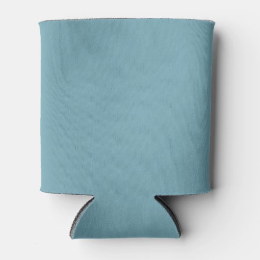 Warmes Aqua Einheitsfarbe Dosenkühler (Vorderseite)