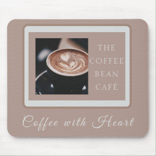 Warmes Artisan-Café-Geschäftsbranding Mousepad