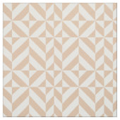 Warmes Beige Geometric Deko Cube Pattern Stoff (Muster)