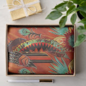 Warmes Beige "Intricate Echoes" Kunsthandwerkpapie Seidenpapier (Geschenk)