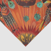 Warmes Beige "Intricate Echoes" Kunsthandwerkpapie Seidenpapier (Detail)