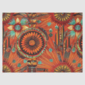 Warmes Beige "Intricate Echoes" Kunsthandwerkpapie Seidenpapier (Vorderseite)