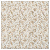 Warmes Beige Toile mit Rose und Berries Stoff (Muster)