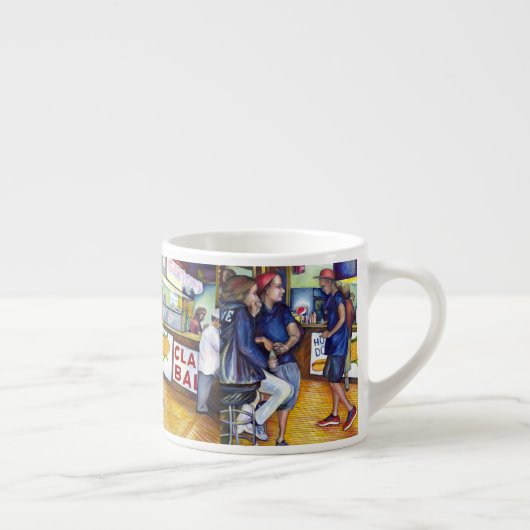 Warmes Bier, kalte Männer und ich bin heiß Espressotasse (Rechts)