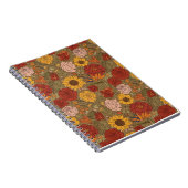 Warmes Blumenmuster-Notizbuch Notizblock (Rechte Seite)
