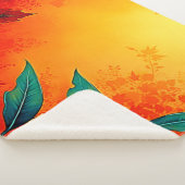 Warmes botanisches Blut Sherpadecke (3/4)