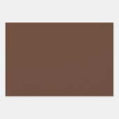 Warmes Brown Kariert Wrapping Paper Geschenkpapier Set (Vorderseite 3)