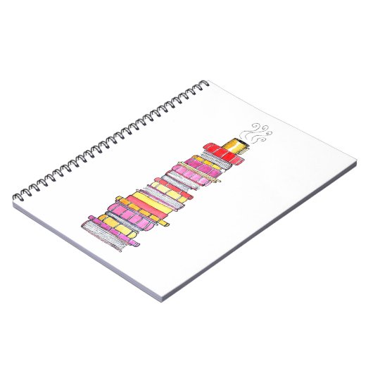 Warmes Buch-Notizbuch Notizblock (Linke Seite)