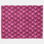 Warmes Chic Pink Imitate Velvet Fleecedecke (Vorderseite (Horizontal))