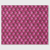 Warmes Chic Pink Imitate Velvet Geschenkpapier (Flach)