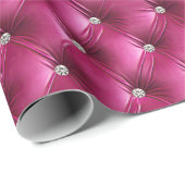 Warmes Chic Pink Imitate Velvet Geschenkpapier (Rolleneckpunkt)
