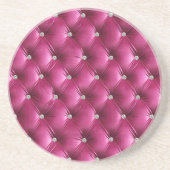 Warmes Chic Pink Imitate Velvet Getränkeuntersetzer (Vorne)