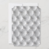 Warmes Chic Soft Grau Imitate Velvet Brautparty Einladung (Rückseite)