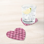 Warmes Chic Soft Pink Imitate Velvet Untersetzer (Vor Ort)