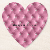 Warmes Chic Soft Pink Imitate Velvet Untersetzer (Vorderseite)