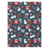 Warmes Coco- und Weihnachtsmuster für Leckereien Tischdecke (Vorderseite)