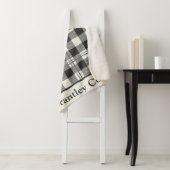 Warmes dunkles Grau von White Buffalo Kariert Sherpadecke (Beispiel)