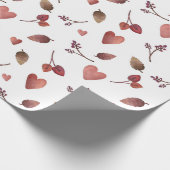 Warmes Fall ästhetisches Muster, Herbst gemütliche Geschenkpapier (Ecke)