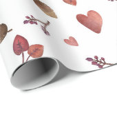 Warmes Fall ästhetisches Muster, Herbst gemütliche Geschenkpapier (Rolleneckpunkt)