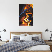 Warmes Feuer Leinwanddruck (Insitu (Schlafzimmer))