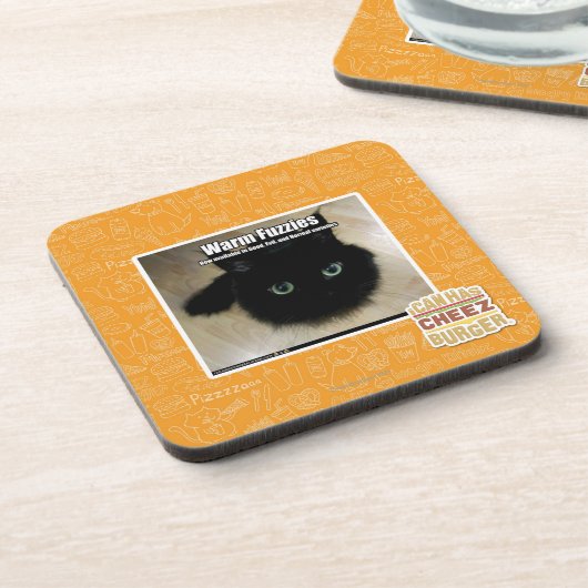 Warmes Fuzzies Getränkeuntersetzer (Linke Seite)