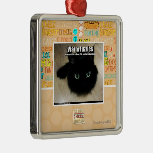 Warmes Fuzzies Ornament Aus Metall (Rechts)